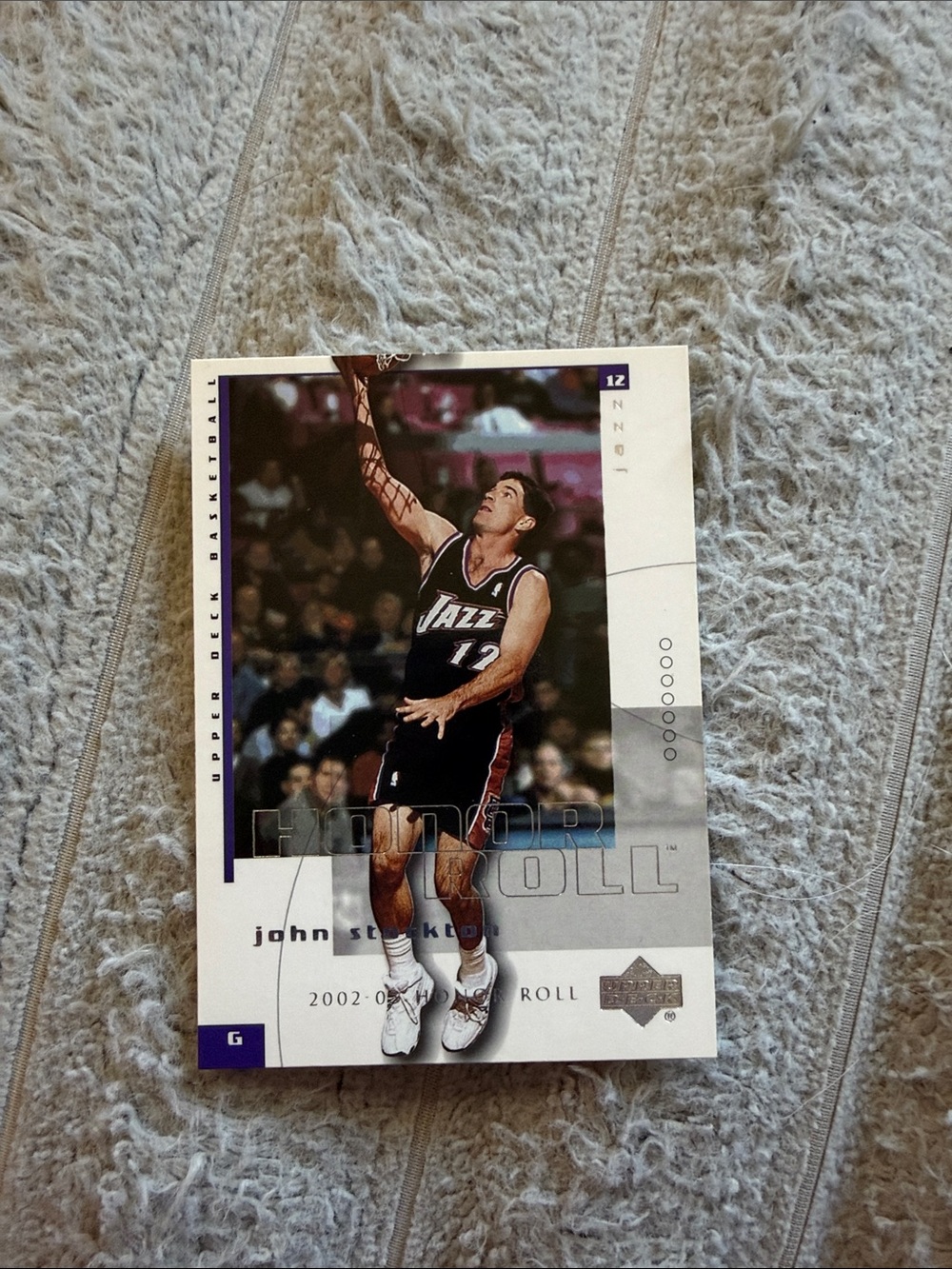 Upper Deck Hardwood Roll Basketball Trading Card - Black/White